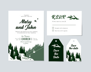 wedding invitation set
