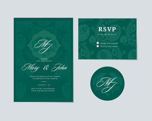 wedding invitation set