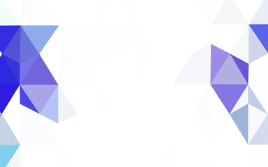 Light Green vector polygon abstract background.