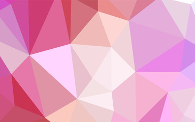 Light Red, Yellow vector shining triangular layout.