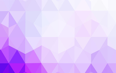 Light Purple vector abstract mosaic backdrop.