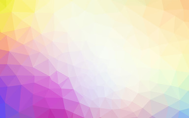 Light Multicolor vector low poly layout.