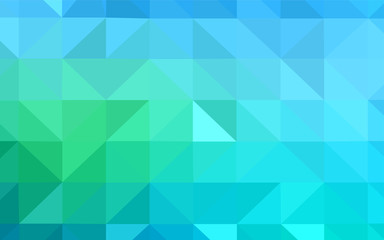 Fototapeta na wymiar Light Blue, Green vector abstract mosaic background.