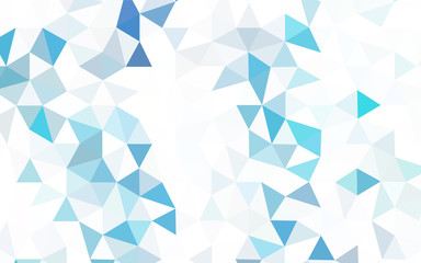 Light BLUE vector abstract polygonal pattern.