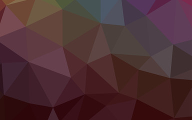 Dark Multicolor vector gradient triangles template.