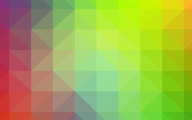 Dark Red, Yellow vector shining triangular layout.