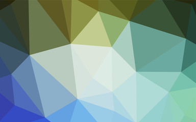 Light Blue, Green vector abstract mosaic background.