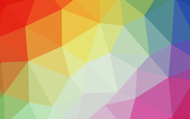 Light Multicolor vector abstract mosaic pattern.