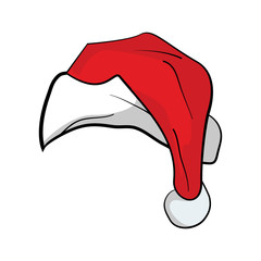 Christmas Santa Claus Hat With Shadow