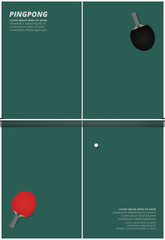 Pingpong Poster Template Vector Illustration