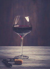 glass of red wine