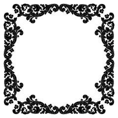 Retro baroque decorations element