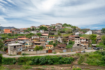 Fototapeta na wymiar Village on a hill in Minas Gerais, Brazil
