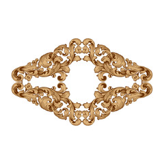 Retro baroque decorations element