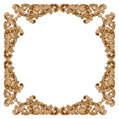 Retro baroque decorations element