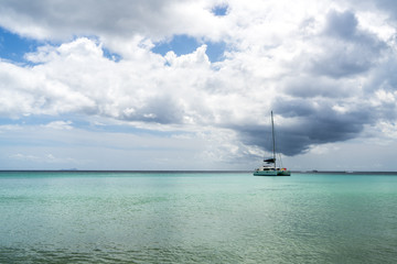 boat in paradise island