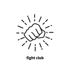 Fototapeta premium Fight club logo