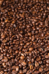     Roasted coffee beans, can be used as a background