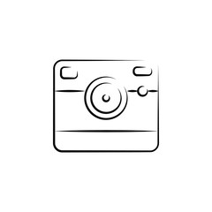 camera outine logo style icon. Element of photo icon for mobile concept and web apps. Outline camera icon can be used for web and mobile