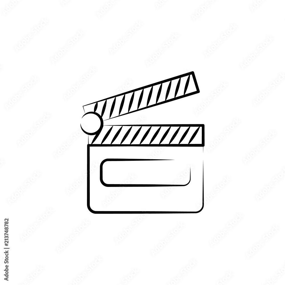 Aufkleber director's cracker outine logo style icon. element of photo icon for mobile concept and web apps. ou