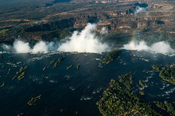 Victoria Falls aus der Vogelperspektive