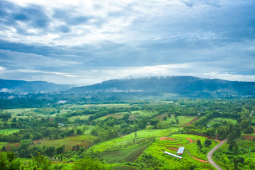 Fototapeta na wymiar Mountain in Rural Area of Thailand