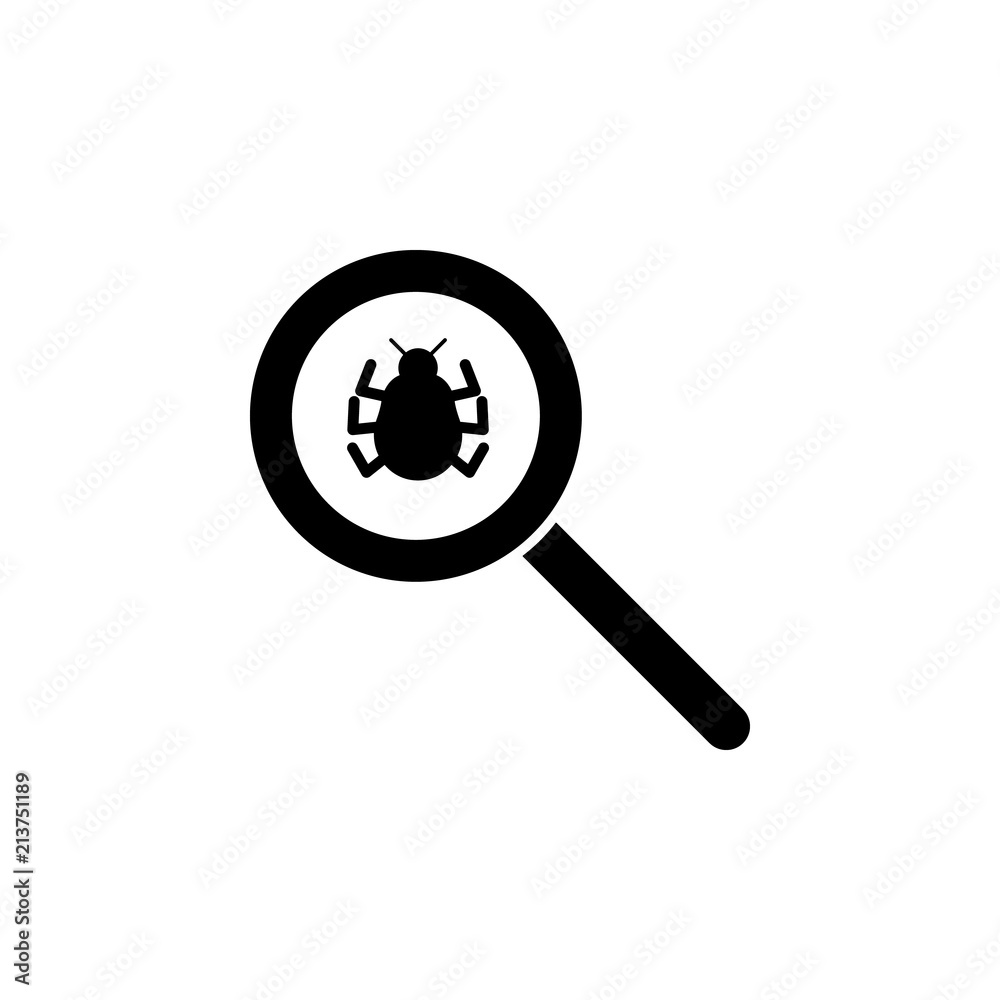 Poster virus scan icon. element of cybersecurity icon for mobile concept and web apps. glyph style virus sc