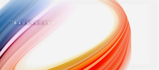 Rainbow fluid colors abstract background twisted liquid design, colorful marble or plastic wavy texture backdrop, multicolored template for business or technology presentation or web brochure cover