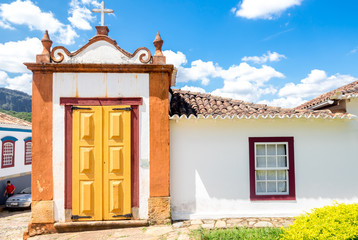 Monastery building near the Saint Antonio church in Tiradentes, Brazil