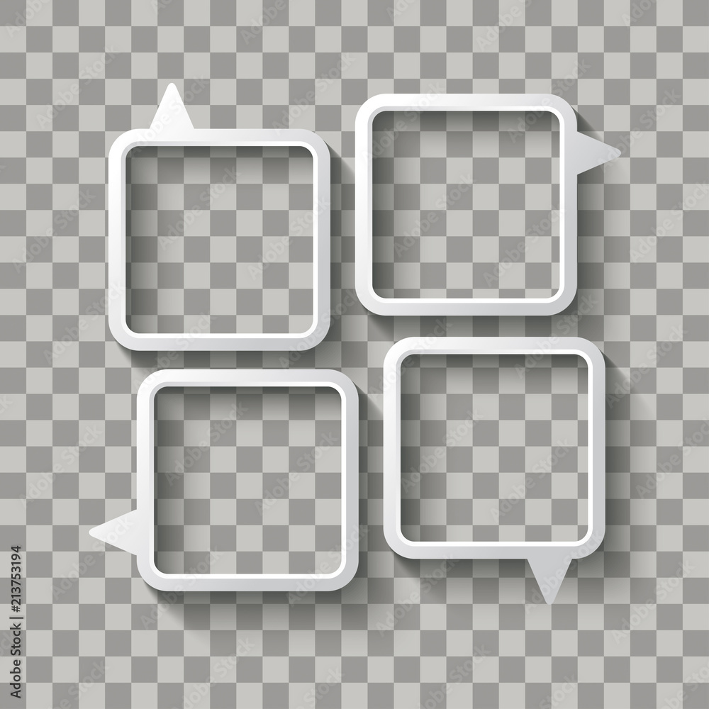 Canvas Prints speech bubbles window transparent