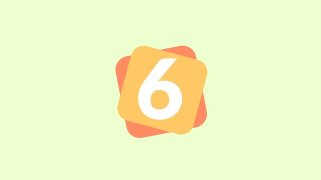 4K countdown from ten to zero. countdown motion graphics flat animation with colorful background