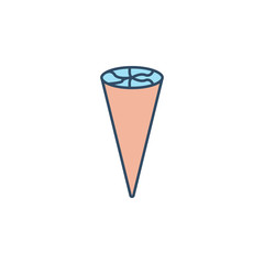 ice cream in horn colored dusk style icon. Element of ice cream icon for mobile concept and web apps. Dusk style ice cream in horn icon can be used for web and mobile