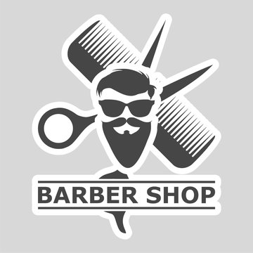 Barbershop Logo, Barber shop icon
