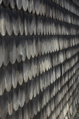 Wood roof - old traditional method for roofing -  roof shingles  and shakes are renowned