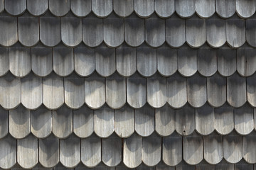 Wood roof - old traditional method for roofing -  roof shingles  and shakes are renowned