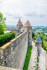 Carcassonne, la cité, Aude, Occitanie, France.