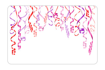 Gift Card Streamers Pink Mix
