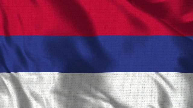 Republika Srpska Flag - Realistic 4K - 60 fps flag of the Republika Srpska waving in the wind. Seamless loop with highly detailed fabric texture. Loop ready in 4k resolution