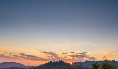Beautiful Sunset sky background.
