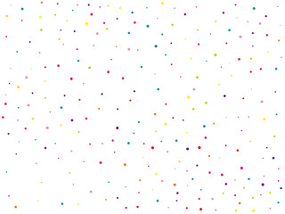 Background with colorful glitter, confetti. Polka dots, circles, rounds. Fiesta pattern. Vector illustration © annagolant