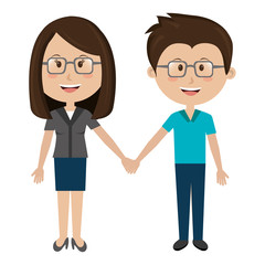 teacher couple avatars characters