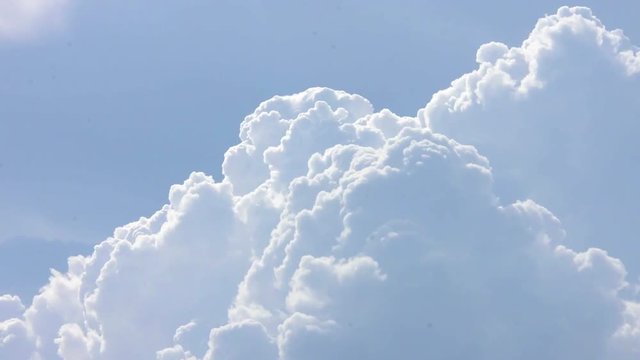 Blue sky and White cloud. clear blue sky with plain white cloud . 4k resolution