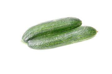 Pair of withered cucumbers fused as Siamese twins