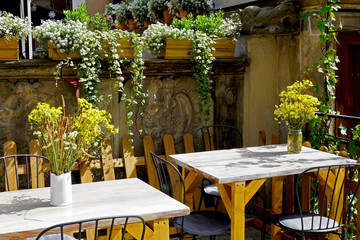Terrasse im Sommer