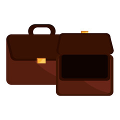 portfolio briefcase isolated icon
