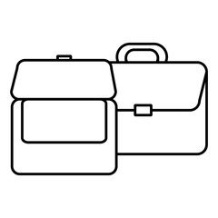 portfolio briefcase isolated icon