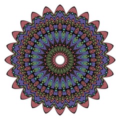 Modern Decorative Cicle Vector Shapes. Floral mandala. Vector illustration