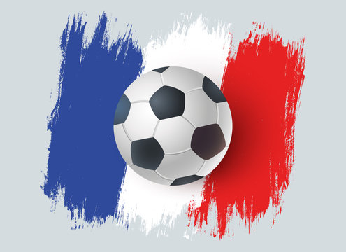 ball for soccer with France flag