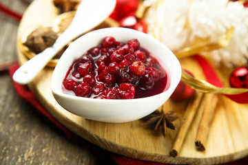 Homemade cranberry sauce