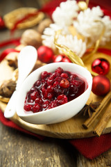 Homemade cranberry sauce